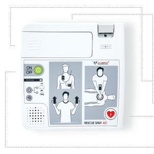 halbautomatischer externer Defibrillator