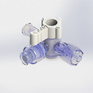 Infusionsverbinder mit Absperrhahn