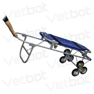 Transport-Fahrtrage / manuell verstellbar / Veterinär / mit abnehmbarer Auflage