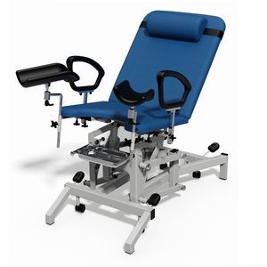 Untersuchungsstuhl für gynäkologische Anwendungen / elektrisch / höhenverstellbar / verstellbare Rückenlehne