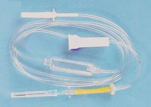 Infusionsset mit Tropfkammer