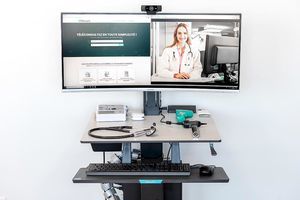 Telemedizinwagen für Video Konferenz