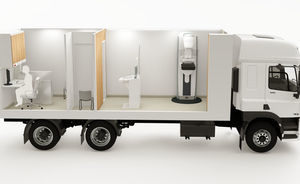 Mobile Krankenstation / für Mammographie