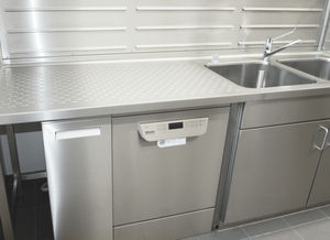 Arbeitsplatte für Labor / mit Waschbecken