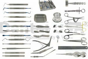 Instrumentenset für Dentalimplantologie