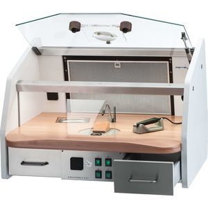 Arbeitsplatz für Dentallabors / mit Schubladen