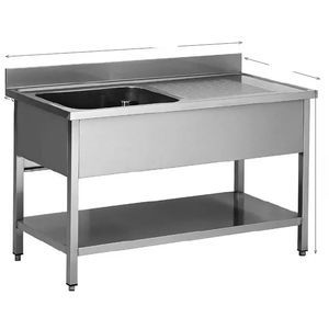 Arbeitsplatte für Labor / mit Waschbecken 1