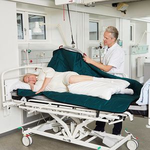 Gleitauflage zur Positionierung im Bett
