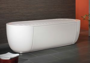 Badewanne für Wassermassage / mit Chromatherapie-Lampen