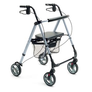 4-Rollen-Rollator / Sitz / mit Korb / zusammenklappbare