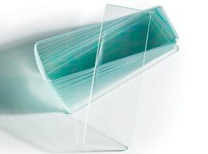 Objektträger für Mikroskop / Milchglas