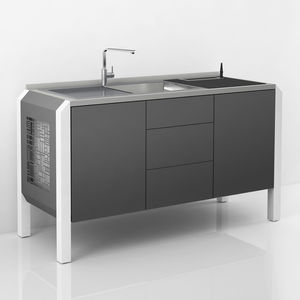 Arbeitsplatz für Dentallabors / mit Waschbecken