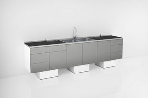 Arbeitsplatz für Dentallabors / mit Waschbecken