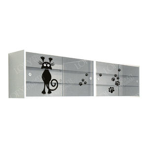 Schrank für Tierarztpraxen / mit Regal / Edelstahl