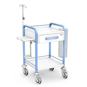 Vielzweckwagen / Instrumenten / mit Infusionsständer / Edelstahl