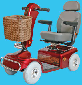 Elektrischer Scooter / 4 Räder / Adipositas / mit Korb