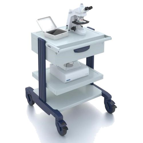 Wagen für medizinische Geräte - Laboratory - Extron / Knurr - für Labormaterialien / Lager / Aluminium