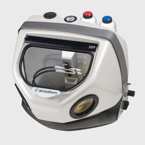 Pedalbetriebener Mikrosandstrahler - IDEA - Dentalfarm Srl - automatisch / elektrisch / 2-Kammer