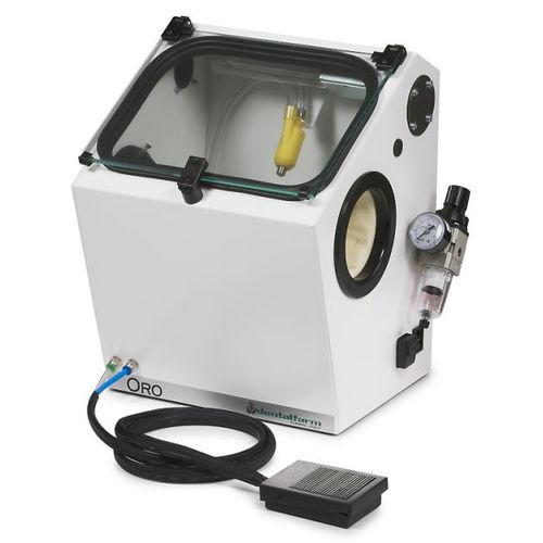 Manueller Sandstrahler - ORO PLUS - Dentalfarm Srl - pedalbetrieben / 1-Kammer