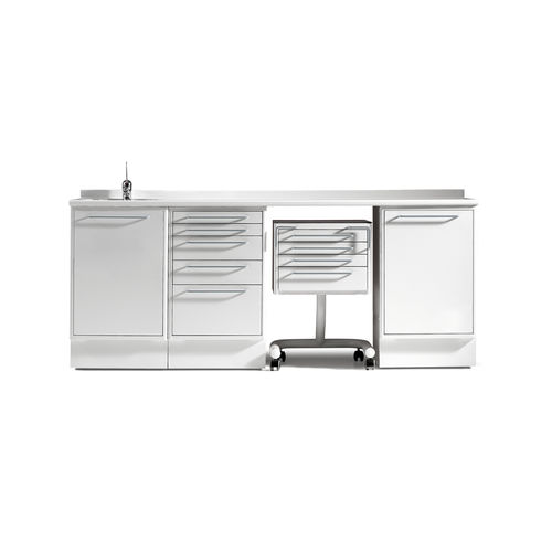 Abstellschrank - Start - LORAN - für zahnärztliche Instrumente / für Zahnarztpraxis / mit Schublade