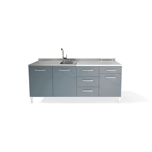 Abstellschrank - FURNITURE "S" - LORAN - für zahnärztliche Instrumente / für Krankenhaus / mit Waschbecken