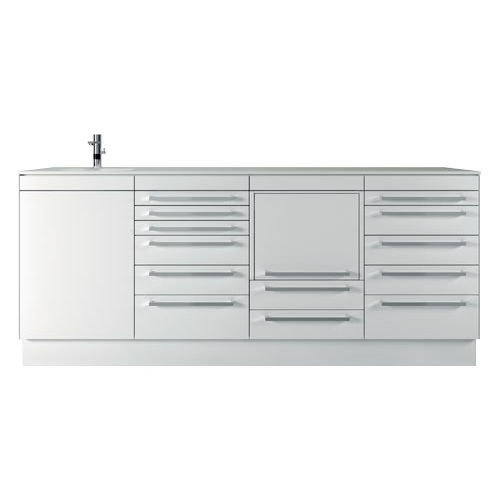 Abstellschrank - PURAStudio - LORAN - Labor / mit Schublade / mit Waschbecken