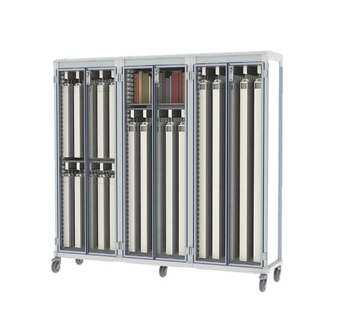 Medizinischer Wagen - APL-4.0EEE-GD - Pegasus Medical Concepts - für Kliniken / für Katheter / Lager