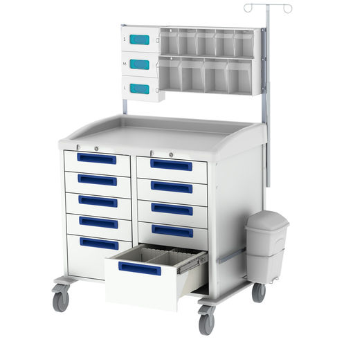Medizinischer Wagen - Pegasus Medical Concepts - für Kliniken / Mehrzweck / Lager