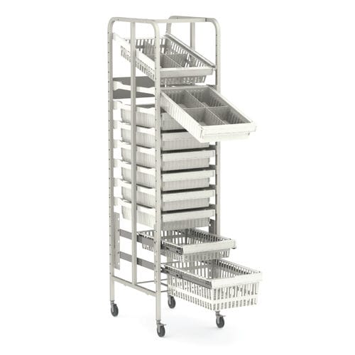 Lagerhalter - Rack System U - Pegasus Medical Concepts - mobil / modular / Korb