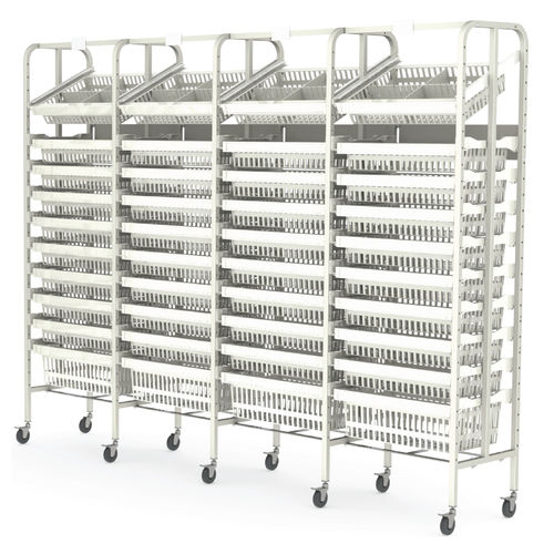 Modulares Lagerregal - Rack System UUUU - Pegasus Medical Concepts - auf Rollen / hohe Dichte