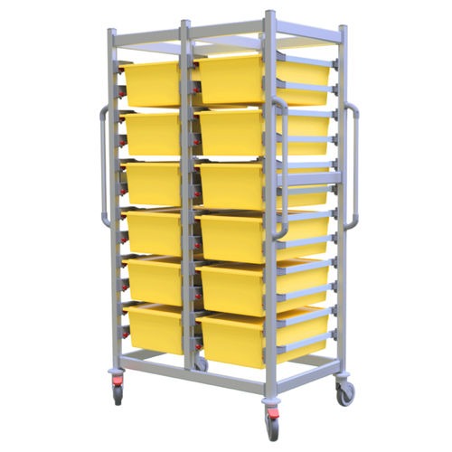 Wagen für Kliniken - SALUS UU DIRTY CSSD - Pegasus Medical Concepts - für OP-Saal / für Instrumente / für Transport