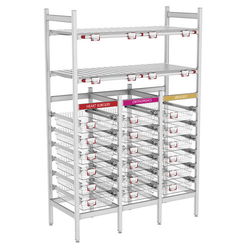 Modulares Regal - Top Salus - Pegasus Medical Concepts - für Container / für Körbe / für Apotheken