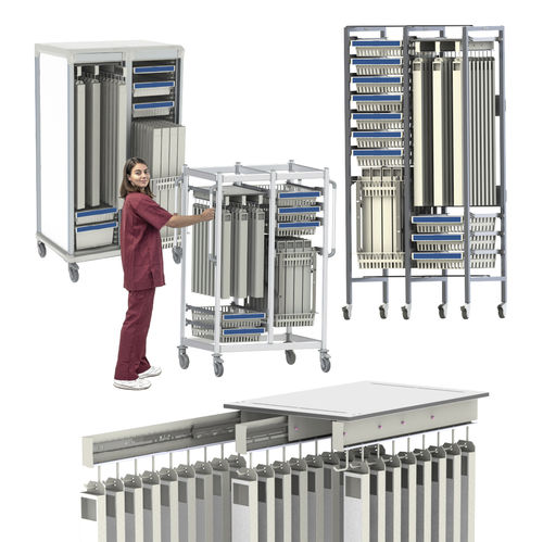 Medizinischer Wagen - Catheter Storage and Transportation - Pegasus Medical Concepts - für Katheter / für Transport / Lager