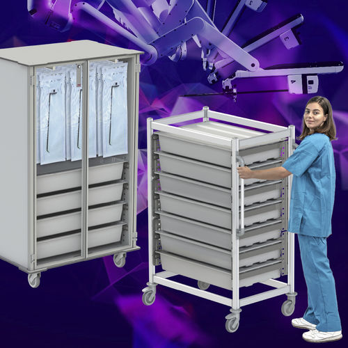 Wagen für Kliniken - Carts for Da Vinci Instruments - Pegasus Medical Concepts - für OP-Saal / für chirurgische Instrumente / Geräte