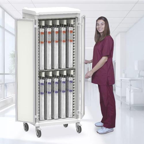 Medizinischer Wagen - 10 Cath - Pegasus Medical Concepts - für OP-Saal / für sterile Materialien / für Katheter