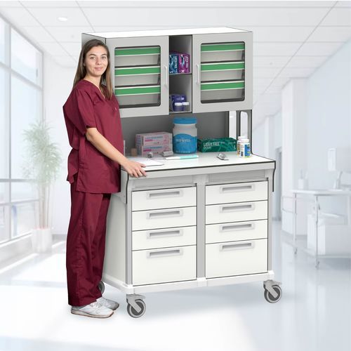 Arbeitsstation für Krankenpflege - Community Nurse workstation - Pegasus Medical Concepts - mit Regal / mit Schubladen / modular