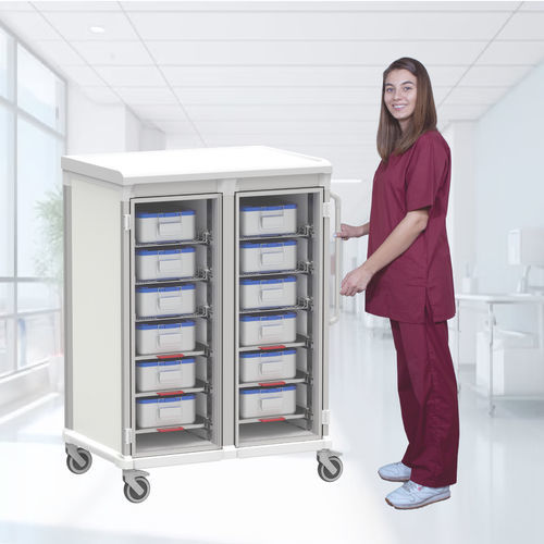 CSSD-Wagen - Pegasus Medical Concepts - für Sterilisationsmaterial / für Kliniken / für Instrumente