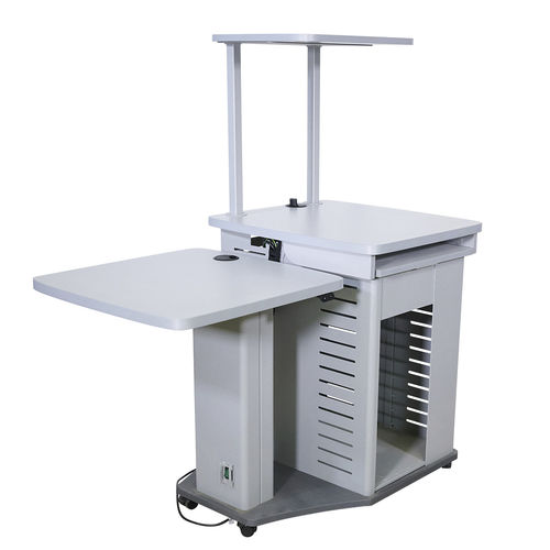 Elektrischer ophthalmischer Instrumententisch - Tavola OCT Due - US Ophthalmic - höhenverstellbar / auf Rollen