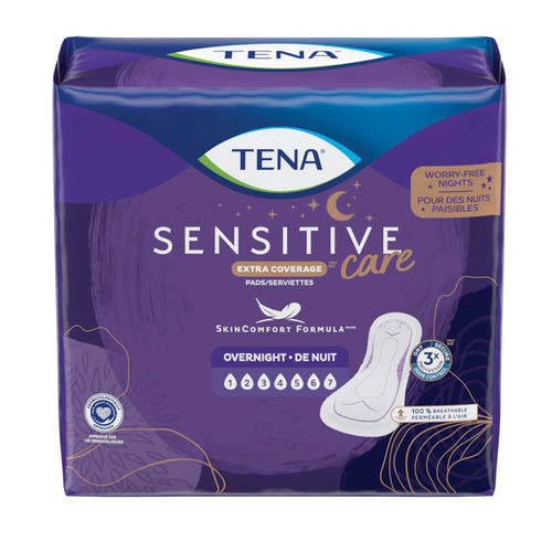 Slipeinlage für Frauen - Extra Coverage™ Overnight  - TENA - atmungsaktiv / 48er-Packung