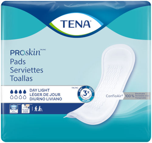 Slipeinlage für Frauen - PROSKIN DAY LIGHT - TENA - atmungsaktiv / 14er-Packung
