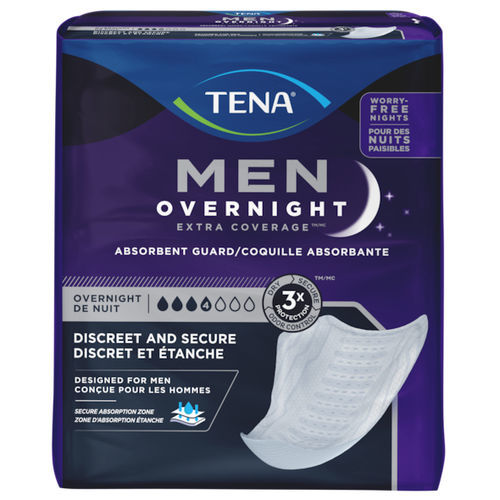 Slipeinlage für Männer - Overnight Extra Coverage™ Guard - TENA - 16er-Packung / 30er-Packung