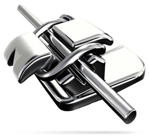 Orthodontie Bracket / Metall - STB™ - Ormco - ästhetisch / lingual