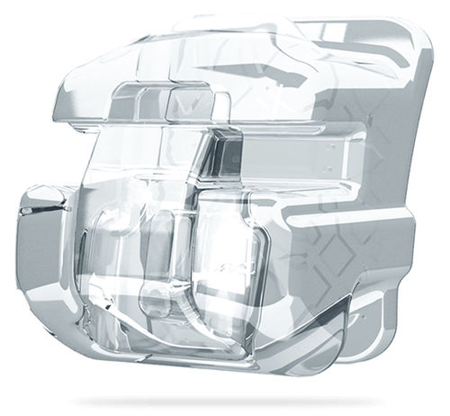 Orthodontie Bracket / ästhetisch - Damon® Clear™ 2 - Ormco - selbstabklemmend / breit / transparent