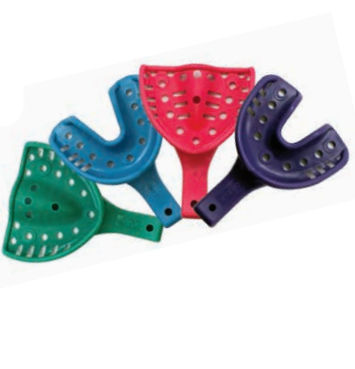 Dentaler Abdrucklöffel / Dental Teilprothetik - BRIGHT - Ormco - perforiert / Einweg