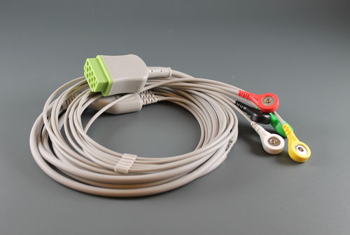 EKG-Kabel / für Langzeit-EKG - EUROLINK - LUMED - medizinisch / für Defibrillator / Bananenstecker
