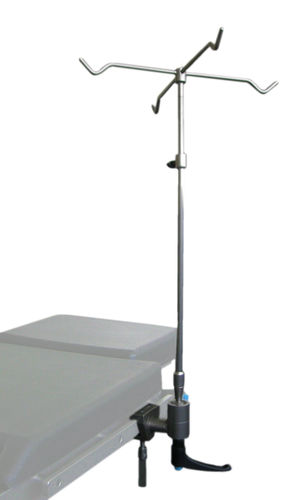 Infusionsständer auf Untersuchungstisch - A16/B - Nuova BN - 4 Haken / für OP-Tisch / teleskopisch
