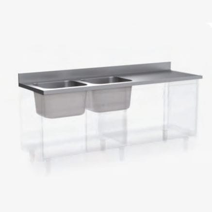 Medizinisch Spüle - 510 series - Nuova BN - Labor / 2 Stationen / Metall