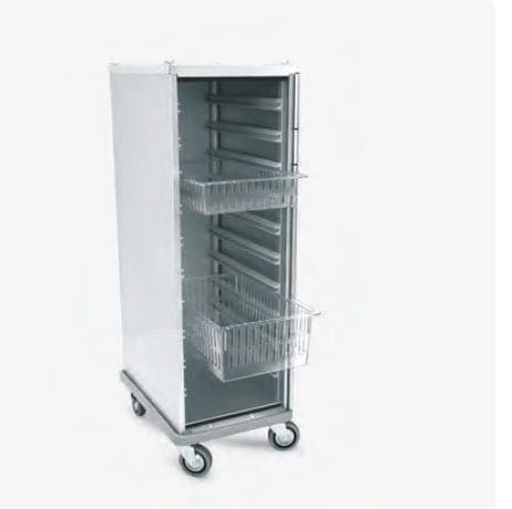 Schrank für chirurgische Instrumente - N204ISO series - Nuova BN - für Krankenhaus / auf Rollen / mit Behältern