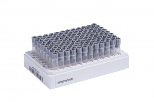 Reagenzglas mit V-förmigem Boden - MP32120, MPW52319LBC3 - MICRONIC - Polypropylen / zur Probenlagerung / mit Schraubverschluss