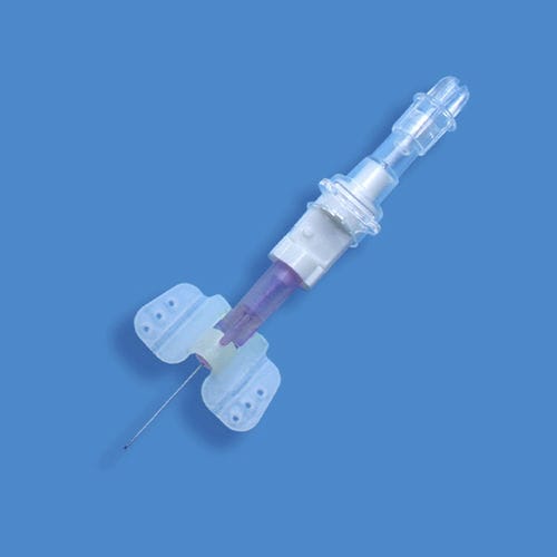 Nadel für Punktionen - C0121 - Beijing PuYi Medical Technology Co., Ltd - gesichert / mit Flügel / 18G